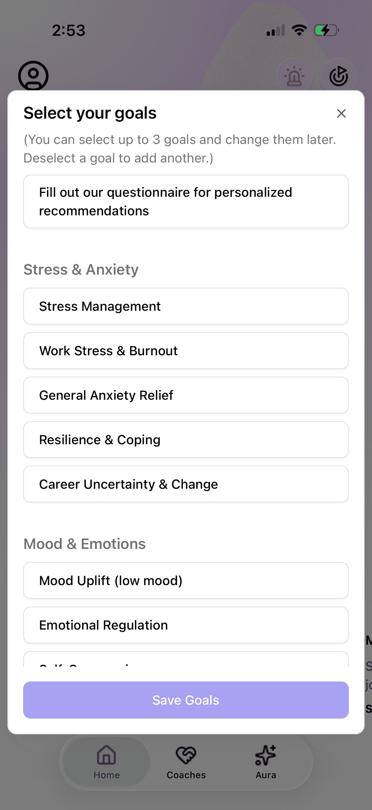 Goals that match you